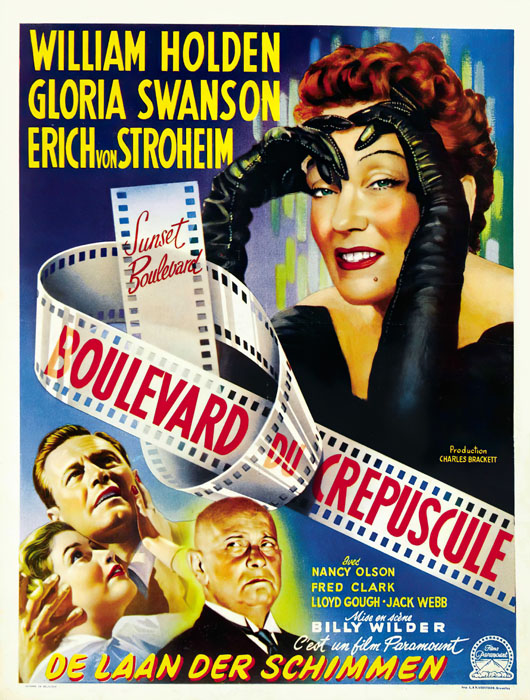 Sunset Boulevard — vintage movie poster art